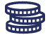 Pictogramme illustrant des pièces de monnaie empilées les unes sur les autres.